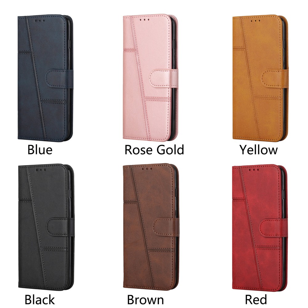 Durable Leather Wallet Stand Case for iPhone 16 15 14 13 12 11 Pro Max Plus