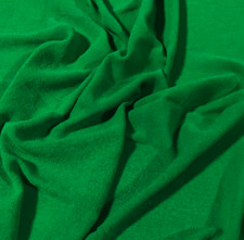 Bright KELLY GREEN Hand Dyed Raw Silk Gauze NOIL Fabric
