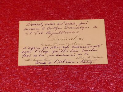 CDV 7 Autogramm-Linien Georges Dorival (Sammler) 1907 Modigliani