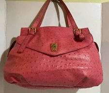 marc by marc jacobs leather  Embossed satchel Coral Pink