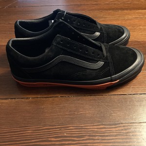 vans old skool wtaps black orange