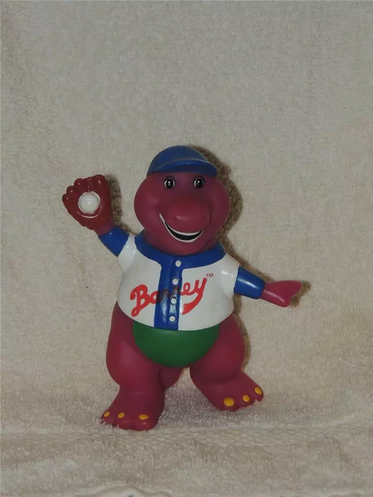 Barney The Purple Dinosaur From Barney & Friends series 5 Inch Figure,  Conductor