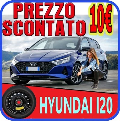 Ruotino Di Scorta Per Hyundai I20 Con Misura Da 15 4Fori Kit Ruota Gomma Nuovo p