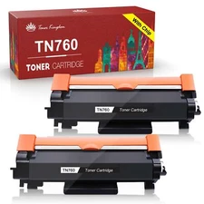 2PK TN760 TN730 Toner Cartridge for Brother MFC-L2710DW MFC-L2690DW DCP-L2550DW