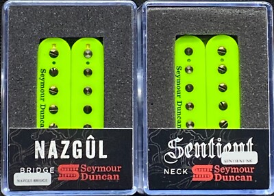 Seymour Duncan Nazgul & Sentient 6 String Neon Green Pickup Set