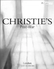 Christie's Post War Art Auction Catalog June 28, 2002