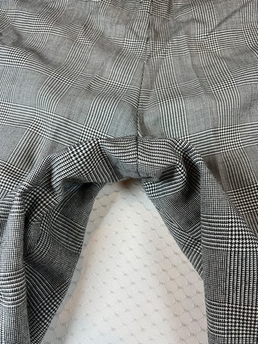 Vintage J. Press Houndstooth Black White Dress Pants Mens 36x32 Cuffed Japanese - Picture 18 of 24