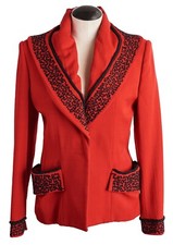 Vintage Ornate Norma Kamali Jacket, Sz 6/M