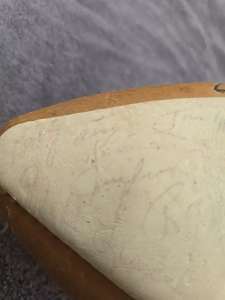 Fútbol americano autografiado de las leyendas de los Detroit Lions de colección de los años 60 Alex Karras, muchos más Foto 4 de 4