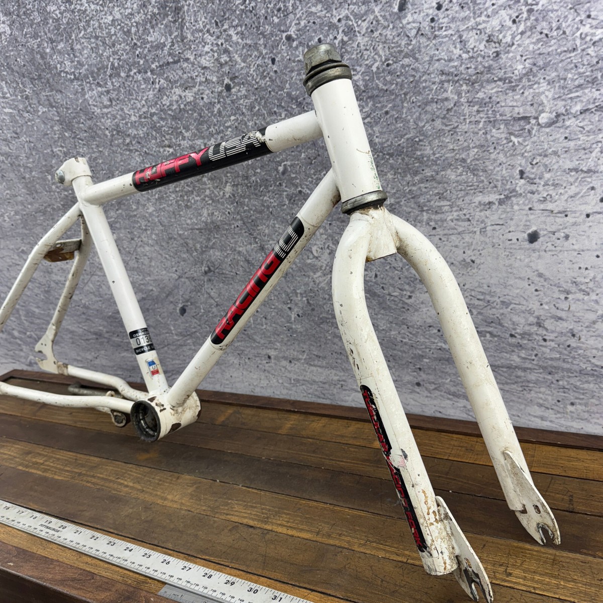 Huffy Racing 10 BMX Frame Set Old School BMX USA 20 in Fork