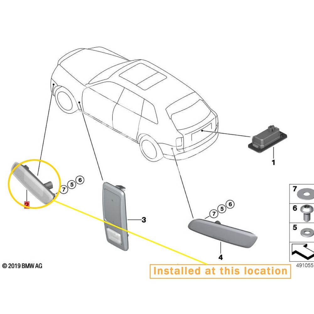 For Rolls-Royce Ghost Wraith Dawn Width indicator kit 63147953987  63147953988