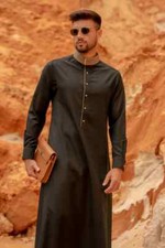 Al Ameer Lawung Mens Thobe Jubba Arab Islamic Long Dress Muslim Dishdasha AA2417