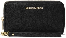 Michael Kors Mercer Large Flat Multifunction Phone Case Wristlet, Black, NWT