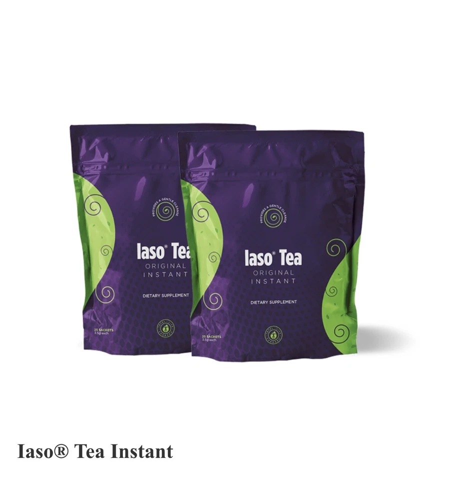 2 bolsas de té instantáneo Iaso, cada bolsa tiene 25 sobres Foto 2 de 2