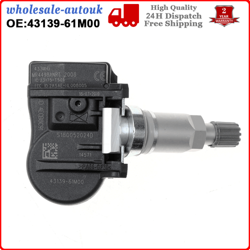433MHZ TPMS For Suzuki SWIFT VITARA TPMS Tyre Pressure Valve Sensor 43139-61M00 - Picture 7 of 10