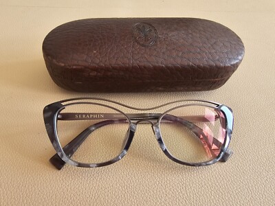 Seraphin grau Katzenbrille Brillengestell. Avalon. Mit Koffer.