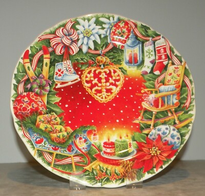 GIEN COLLECTION NOEL 2021 プレート NEW Christmas Plate 2021 Red ( Noel ) from Gien | eBay.de