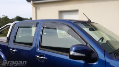 Fensterwindabweiser - klebend passend für BMW X6 G06 2020+ getöntes Acryl Sonnenschutz