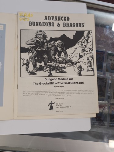 TSR AD&D MODULE G2 - GLACIAL RIFT OF THE FROST GIANT JARL - D&D GYGAX 9017 RPG - Picture 10 of 13