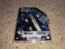 BBC Doctor Who The Tenth 10th Doctor's Sonic Screwdriver UV Light/Pen NEW