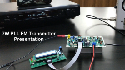 ÉMETTEUR FM PLL 280Mhz - 360Mhz 1 WATT BROADCAST STL WITH LCD