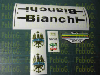 Bianchi Sprint Vinyl Decal Set Vinyl Stickers Stickerステッ