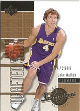 2002-03 Upper Deck Inspirations Luke Walton RC 0584/2999 Los Angeles Lakers