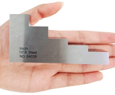 5 Step Calibration Block Ultrasonic Thickness Gauge Test Block 0.5''0.75''1''1.5''2''
