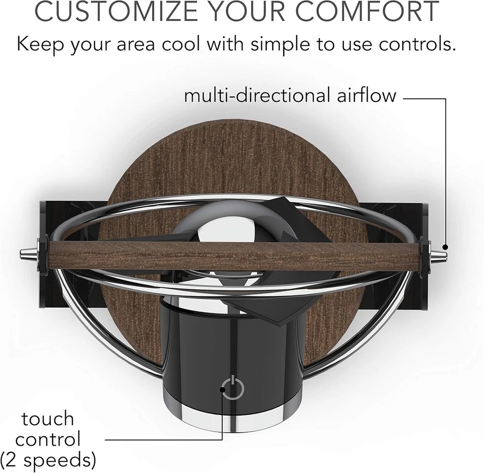 Ultra Quiet Sharper Image Soft Blade USB Desktop Fan Black SBV1-SI Tested EUC - Image 3 of 4