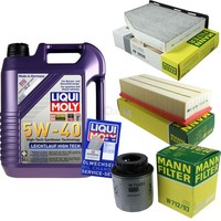 Mann Inspektionspaket 5L Liqui Moly 5W-40 FüR VW Touran 1.4 TSI Tiguan Golf VI
