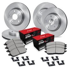 For Mercedes-Benz GLC300 16-18 R1 Concepts Front & Rear Brake Kit w Optimum Pads