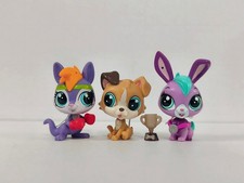 3pcs/lot Littlest Pet Shop Figure LPS Kangaroo Dog Bunny 4058 3952 4061 Kid Toy