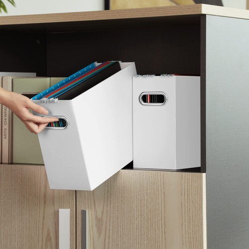 Hanging File Box Organizer Set Portable Desktop Office Folder Organizer Storage - Picture 6 of 6