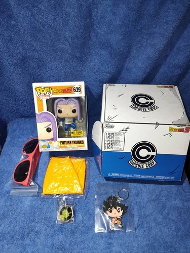 FUNKO POP FUTURE TRUNKS 639 HOT TOPIC EXCLUSIVE ANIMATION Dragon Ball Z Capsule