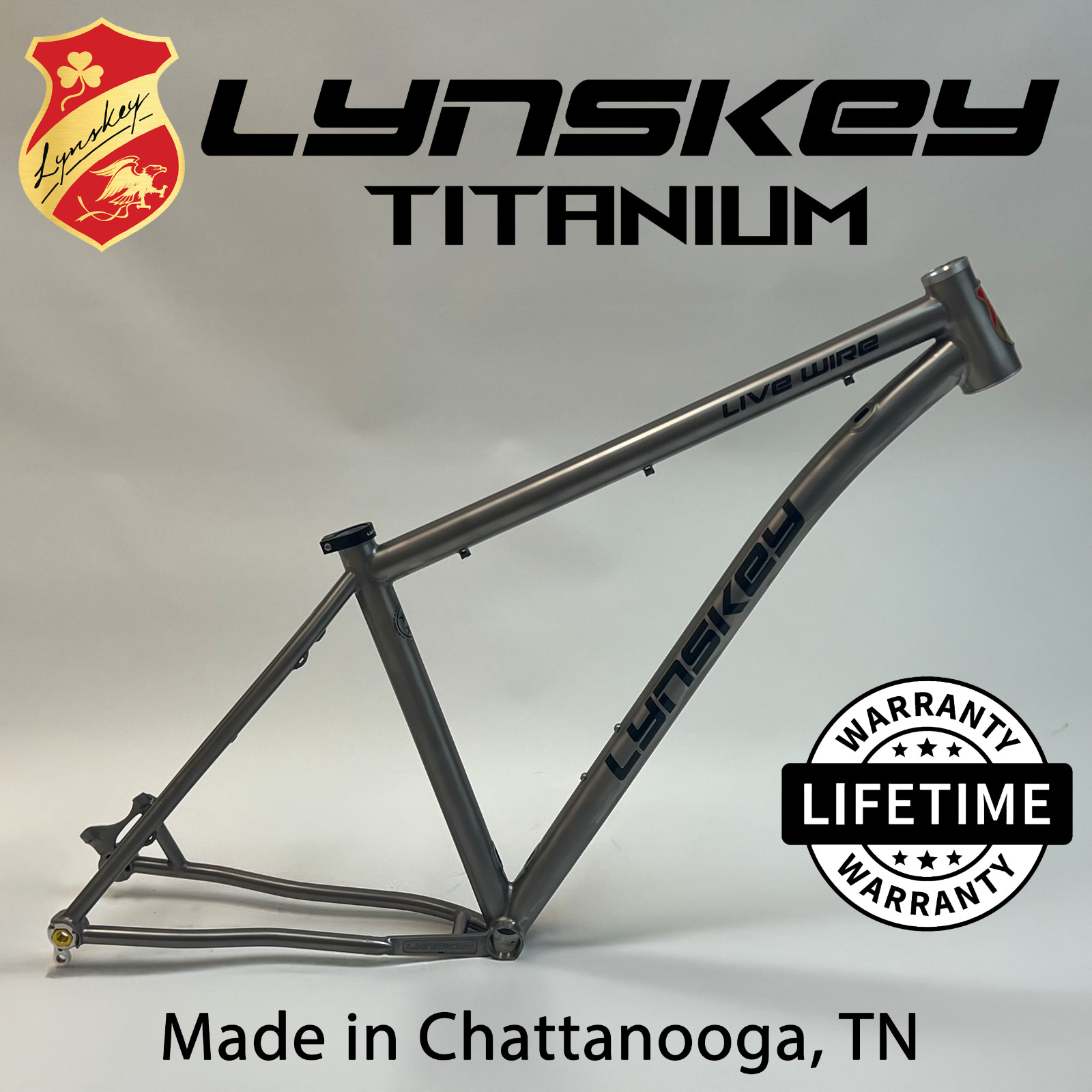 WEEKEND SALE Mountain Bike Hardtail Titanium Frame or Frameset Model Livewire