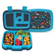 Kids Prints Leak-Proof, 5-Compartment Bento-Style Kids Lunch Box - Ideal Port...