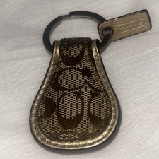 COACH VINTAGE Signature CC Keyring