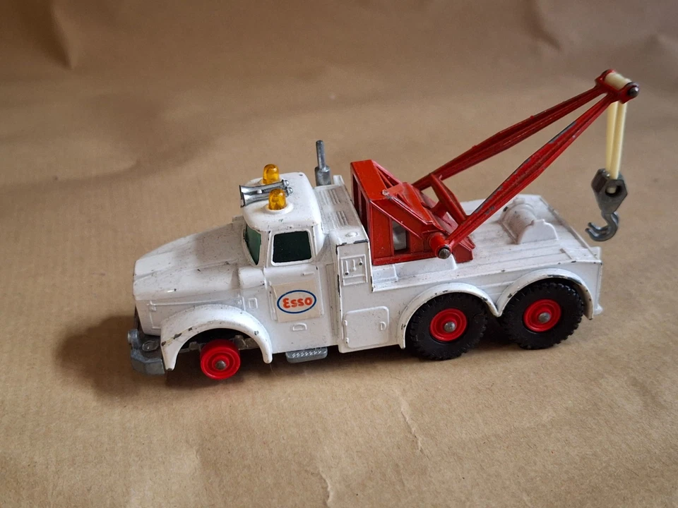 Matchbox Kingsize K-2 Scammell Heavy Wreck Truck bianco, con parti mancanti - Immagine 2 di 4