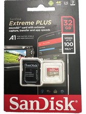 SanDisk 32GB microSD Extreme 100MB/s A1 4K U3 32G SD SDHC microSDHC SDSQXAF-032G