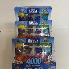 SMART PIXELATOR Pixel Beads LOT 3 Pack Refill 16 Colors 12000ct