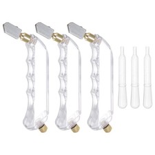 3Pcs Glass Cutter Pistol Grip 6mm-12mm Oil Feed Stained Glass Cutter Tool White