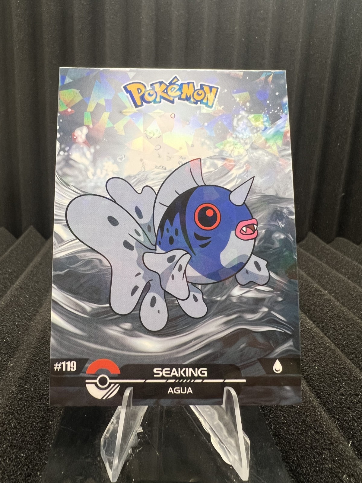 Seaking #119 - Cracked Ice Holo - Crystal Dark Black 2025 - Pokemon Card
