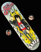 RARE Jim Greco Grecs Debut 1st Baker Reissue Skateboard Deck Sid Vicious Gripped