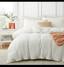 ZJZC Art Waffle Weave Cotton Duvet Cover Set