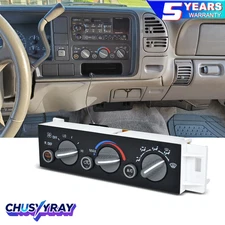 HVAC AC Heater Climate Control Panel Module with Rear Window Defogger Switch