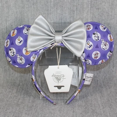 DISNEY PARKS LOUNGEFLY Disney100 Minnie Mouse Ears Mickey & Friends Headband New - Bild 1 von 4