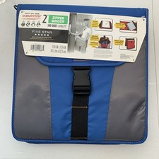 Five Star 2" Zipper Binder 580 Sheet Capacity 3 Ring Expandable Binder NEW