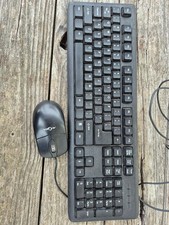 iMicro USB Basic 104Key English Keyboard KB-IM898KB Black with a used mouse