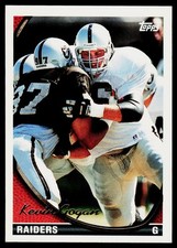 Kevin Gogan, 1994 Topps Football Card, #353, Los Angeles Raiders,