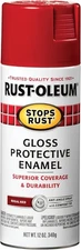 Rust-Oleum 7765830 Stops Rust Spray Paint, 12-Ounce, Gloss Regal Red